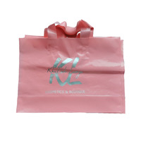 Personnalisé pas cher Poly PE sac à provisions en plastique poignée réutilisable Shopping sac de transport en plastique avec propre Logo