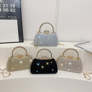 New Luxury Ladies Glass Rhinestone Diamond Inlaid Chain <strong>Bag</strong> Hollow Women Evening Dinner <strong>Clutch</strong> <strong>Bag</strong> <strong>for</strong> Prarty - Product Image 1