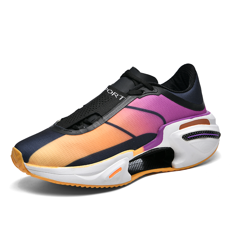 naranja y negro