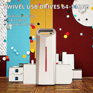 KDATA Custom Logo 64GB 128GB metallo Stick regali promozionali USB 3.0 Pendrive girevoli OTG Flash Thumb Memorias Usb 3.0 Drive - Product Image 6