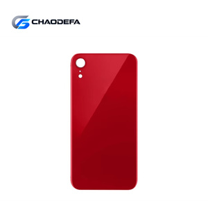 High Quality Repair Parts Big Hole Back Glass Replacement for iPhone XR Mobile <b>Phone</b> Battery Rear Cover Housing - Product Image 1