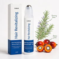Serum Revitalisasi Rambut Private Label Roll on 10ml Minyak Batana Rosemary Jahe Menutrisi Memperkuat Perawatan Kulit Kepala
