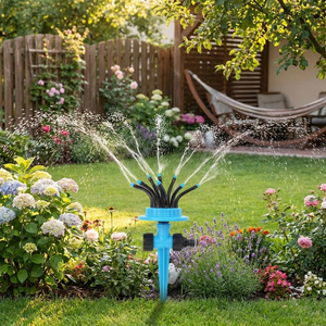 Aspersores de Agua Giratorios de 360 Grados, Herramienta de Riego Multiusos para Jardín con Estacas y Boquillas, Sistema de Aspersores para Enfriamiento de Patio - Product Image 6