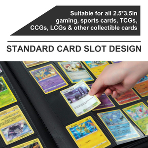 YY Premium 1024 Pocket Trading Card <b>Binder</b> 16 Pocket Side Loading Card Album <b>Folder</b> with Label Design - Product Image 4