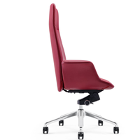 FURICCO — chaise de bureau en cuir, siège de bureau moderne avec Base en Aluminium, de Style américain, pour gestion