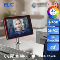 Tableta de Control de Acceso para Edificios Inteligentes de 10.1" RK3568 PoE con Cámara de Reconocimiento Facial SDK y Barra LED RGB