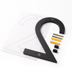 Acrilico galleggiante casa porta numero segni elettronici per la costruzione di pubblicità per alberghi appartamenti luoghi di nozze negozi bar - Product Image 4