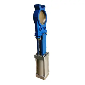 6 Inch One-way seal Industry Pneumatic Knife Gate Valve Electric Knife Gate Valve Slurry Valve Price