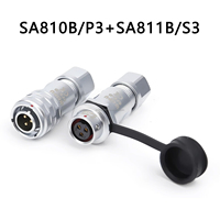 WEIPU IP67 Accessoires de connecteur d'aviation étanches SF810B/P2 3 4 6 8 et SF811B/S2 3 4 6 8 Prise d'aviation