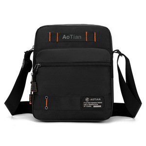 Custom Logo Single Shoulder Crossbody Camouflage Large Capacity Men <b>Black</b> Oxford Cloth Waterproof Chest <b>Bag</b> - Product Image 1