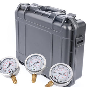 Manufacturer Customizable Three-Gauge Hydraulic Oil Pressure Gauge Tester <b>Black</b> Box Wholesale Processing Based on Drawn Samples - Product Image 4