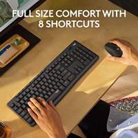 Ensemble clavier et souris sans fil Logitech Mk295 original, souris sans fil Logi 2.4G, clavier silencieux pour ordinateur portable de bureau à domicile
