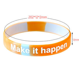 Pulseras de silicona inspiradoras impresas en colores mixtos, 6 paquetes de pulseras con citas motivacionales para hombres y mujeres, joyería decorativa - Product Image 2