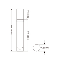 Récipient pour rouge à lèvres liquide de luxe de 6ml avec logo personnalisé Mini tubes de brillant à lèvres ronds transparents en or rose et avec applicateur