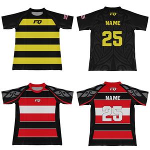 Pure Custom Samoan <span class=keywords><strong>Rugby</strong></span> Jersey Sublimación Impresión Tatuaje <span class=keywords><strong>Rugby</strong></span> League Jersey <span class=keywords><strong>Camiseta</strong></span> Entrenamiento y Competición <span class=keywords><strong>Rugby</strong></span> League Wear - Product Image 3