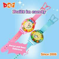 Groothandel Custom Grappig Plastic Horloge Speelgoed Voor Kinderen Hete Verkoop Snoep Fruit Smaak Tablet Snoep