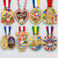 Médaille de carnaval personnalisée en alliage de zinc, masque de mascarade, médaille de défilé, émail souple, souvenir de festival, fournisseur en gros pour événements