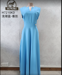 Abiti Lunghi da Donna Eleganti Formali da Sera con Scollo a V, Senza Maniche, Spacco Alto e Orlo Ampio, Collezione Autunno 2026 - Direttamente dal Produttore - Product Image 5