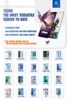 Écrans LCD pour téléphones, modèles variés, ensembles complets avec digitiseur, écrans tactiles pour téléphones