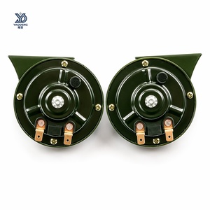Klaxon <span class=keywords><strong>de</strong></span> voiture super puissant 12V 24V vert militaire étanche, double tonalité, pour <span class=keywords><strong>camions</strong></span> et motos - Product Image 5