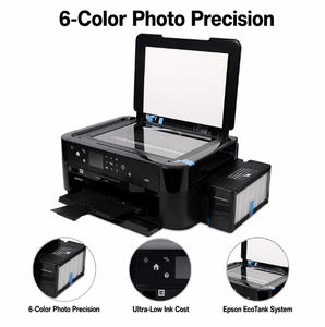 <span class=keywords><strong>Imprimante</strong></span> jet d'encre photo 6 couleurs L805 CISS sans fil USB A4, impression sans bordure, numérisation, copie, en stock pour les ateliers d'impression photo - Product Image 5