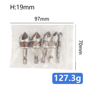 Ensemble de 26 outils de chanfreinage, perceuse à bois, perceuse à bois à pas, perceuse à bois dorée, perceuse à pagode, perceuse à clé en L, ensemble de forets - Product Image 2