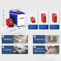 Machine de découpe et de soudage au laser portative mini 1500W de Chine, prix pour le métal 4 en 1