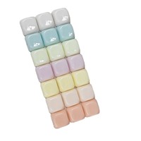 Macaron-Colored DIY Mechanical Cross-shaped Keycaps PC Material Macaron Candy Color Keycaps Keychain Toy