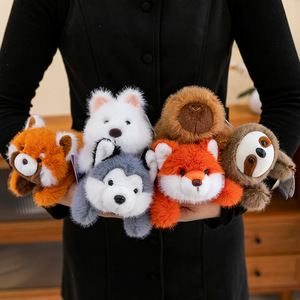 Peluche d'animal couché mignonne, poupée en peluche moelleuse, styles variés pour la décoration de table à la maison, cadeau pour enfants - Product Image 1