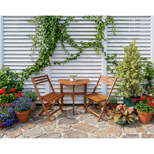 Wholesale Solid Wood Furniture Set Coffee Table <b>Chairs</b> for Home Bar Restaurant Hotel Coffee Shop <b>Garden</b> Use Made in Vietnam - Product Image 1