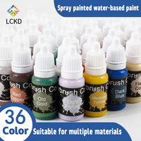 Kit de peinture acrylique pour artiste, 36 couleurs, à base d'eau, séchage rapide, peinture en aérosol multi-usages, certifié EN71