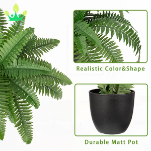 Felce artificiale pianta <span class=keywords><strong>in</strong></span> <span class=keywords><strong>vaso</strong></span> di Boston <span class=keywords><strong>in</strong></span> <span class=keywords><strong>vaso</strong></span> 25 lasciare felce cespuglio pianta Patio giardino fattoria davanzale ufficio arredamento soggiorno - Product Image 3
