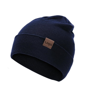 Gorro de lana 100%, gorro de punto de invierno de gran tamaño de alta calidad para mujeres y hombres, gorro elástico de gran tamaño personalizable - Product Image 6