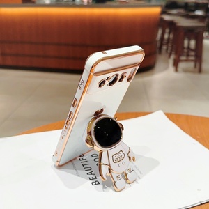 <span class=keywords><strong>Cover</strong></span> per Telefono 3D con <span class=keywords><strong>Astronauta</strong></span> e Cuore Elettroplaccato per Google Pixel 10 Pro XL 9 Pro 8 7A, Protezione Completa Antiurto in TPU - Product Image 4