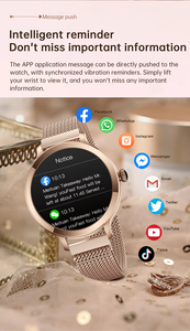 Reloj Inteligente NX7 AMOLED de Lujo <span class=keywords><strong>para</strong></span> Mujer, Seguro <span class=keywords><strong>para</strong></span> el Periodo Menstrual, Ovulación y Embarazo, IP68, con Llamadas Bluetooth - Product Image 2