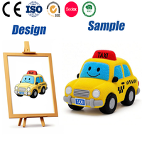 Jouets en peluche personnalisés brodés en forme d'avion, de taxi ou de voiture, anti-stress, cadeau, poupée en peluche rembourrée de coton PP