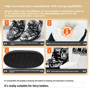 <span class=keywords><strong>Botas</strong></span> de nieve unisex transpirables de talla grande para invierno, estilo Moon Boots, con aumento de altura, de media pantorrilla, de felpa gruesa, para esquí, transfronterizas, de moda en internet. - Product Image 3
