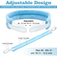 15 pièces de supports de tube de trachéotomie réglables, fournitures de trachéotomie, supports de tube souples réutilisables, kits de soins de trachéotomie pour hommes