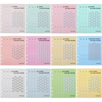 48 feuilles de classeurs pour le défi d'économie d'argent, classeurs à 6 anneaux A6, défi d'économie
