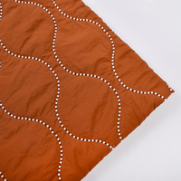Tissu Pongee 3D à Carreaux 100% Polyester de Haute Qualité, Imperméable et de Poids Moyen, Idéal pour Vestes et Manteaux de Sport d'Extérieur, Auvents et Sacs
