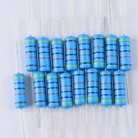 1/4W Resistencia de película metálica 1% 1K 2K 4,7 K 10K 100K 220K 220ohm 330 ohm 680 ohm 1M Resistencia 0,25 W