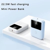 10000mAh GaN PD 22.5W 20W Snelle Oplading Draagbare Powerbank USB-C LED Display Compacte Mini Oplader Type-C