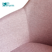 Fauteuil en mousse moulée à pied fixe en métal Fauteuil de bureau pour les invités Fauteuil de loisirs Chaises visiteurs pour la réception Salle d'attente