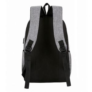 Sac à dos pour ordinateur portable en cuir PU de style vintage européen grande capacité sac de voyage design unisexe pour hommes et femmes - Product Image 5