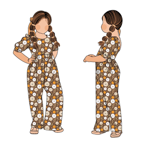 Combinaison longue à manches longues <span class=keywords><strong>pour</strong></span> bébé fille, Little Glow Kid, de haute qualité, douce, décontractée, automne-hiver, ensemble de combinaison <span class=keywords><strong>pour</strong></span> enfants - Product Image 3