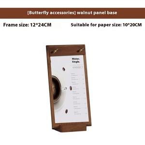 Soporte de menú A4 de madera de nogal macizo, tarjeta de exhibición de madera contrachapada económica de 220V, escritorio económico, composición tipográfica, suministros para restaurante de Hotel - Product Image 6