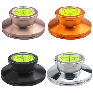 Jauge de niveau intégrée et lecteur de disque vinyle LP de mesure de vitesse avec stockage de disque de tourne-disque - Product Image 6