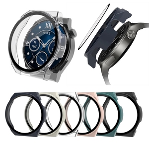 Protecteur d'écran complet pour <span class=keywords><strong>Huawei</strong></span> Watch <span class=keywords><strong>GT3</strong></span> Pro 46mm PC + verre trempé étui de protection pour montre - Product Image 1