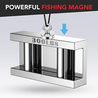 Aimants de soudage et de pêche industriels en néodyme N52 permanents, force de traction de 350 Lbs (158 KG), aimants de levage en terres rares avec trou fraisé