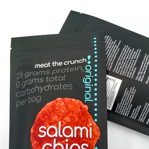 Emballage alimentaire de qualité alimentaire avec impression personnalisée de chips de <span class=keywords><strong>salami</strong></span> sac de pochette à fermeture éclair doux au toucher - Product Image 5